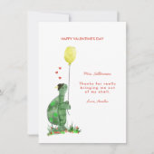 Cartes Pour Fêtes Annuelles Prof de tortue pour la Saint-Valentin (Devant)