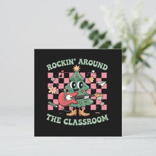 Cartes Pour Fêtes Annuelles Prof Xmas Rocke Dans La Classe Groovy