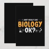 Cartes Pour Fêtes Annuelles professeur de biologie (Devant / Derrière)