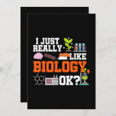 Cartes Pour Fêtes Annuelles professeur de biologie don de sciences étudiante e (Devant / Derrière)