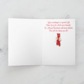 Cartes Pour Fêtes Annuelles Professeur de danse Chaussures de ballet de Noël (Intérieur)