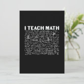 Cartes Pour Fêtes Annuelles Professeur de mathématiques J'enseigne les mathéma (Debout devant)