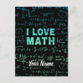 Cartes Pour Fêtes Annuelles Professeur De Mathématiques Ou Professeur De Mathé (Devant)