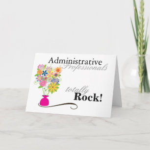 Cartes Pour Fêtes Annuelles Professionnels de l'administration Rock! (carte)