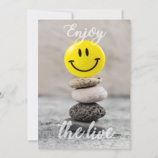 Cartes Pour Fêtes Annuelles Profite de la vie ! (Devant)