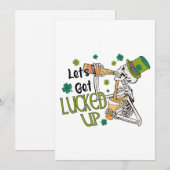 Cartes Pour Fêtes Annuelles Profitons de la Chance St. Patrick's Day (Devant / Derrière)
