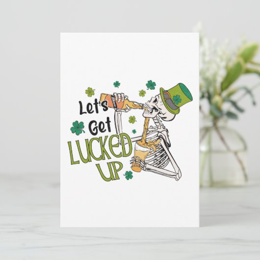 Cartes Pour Fêtes Annuelles Profitons de la Chance St. Patrick's Day (Debout devant)