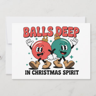 Cartes Pour Fêtes Annuelles Profondément dans Noël - Humour Sarcastique et Sal