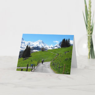 Cartes Pour Fêtes Annuelles Promenade à Murren