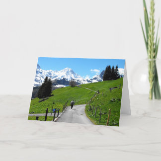 Cartes Pour Fêtes Annuelles Promenade à Murren