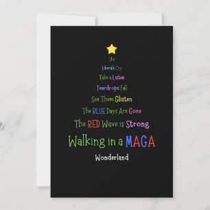 Cartes Pour Fêtes Annuelles Promenade dans un merveilleux monde MAGA