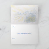 Cartes Pour Fêtes Annuelles Promenade du soir (Intérieur)