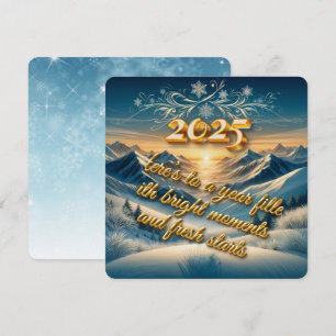 Cartes Pour Fêtes Annuelles Promesse d'or 2025
