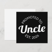 Cartes Pour Fêtes Annuelles Promu À Oncle Est. 2026 I (Devant / Derrière)