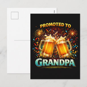 Cartes Pour Fêtes Annuelles Promu Grand-Père Futur