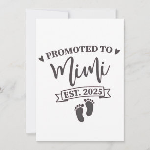 Cartes Pour Fêtes Annuelles Promue Mimi Établie 2025 Futur grand-mère