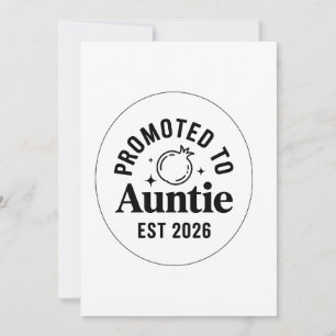 Cartes Pour Fêtes Annuelles Promue Tante Est 2026, Annonce d'une Nouvelle Tant