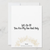 Cartes Pour Fêtes Annuelles Proposition Marry Me Saint-Valentin (Dos)