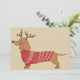 Cartes Pour Fêtes Annuelles Propriétaire de chien de Noël Cadeau de Dachshund