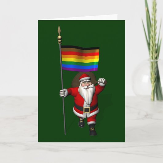 Cartes Pour Fêtes Annuelles Proud Santa Claus Waves (Devant)