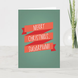 Cartes Pour Fêtes Annuelles Prune confite de Joyeux Noël
