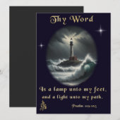 Cartes Pour Fêtes Annuelles Psaume 119 (Devant / Derrière)