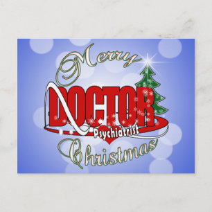 Cartes Pour Fêtes Annuelles PSYCHIATRE Docteur MERRY CHRISTMAS