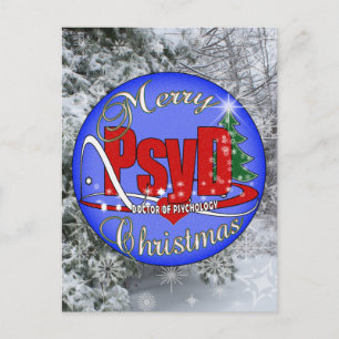 Cartes Pour Fêtes Annuelles PsyD CHRISTMAS ORNAMENT DOCTOR OF PSYCHOLOGY
