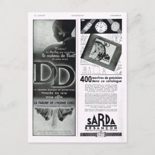 Cartes Pour Fêtes Annuelles Publicité, Sarda, Besançon
