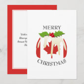 Cartes Pour Fêtes Annuelles Pudding Festif avec | CANADA | Noël (Devant / Derrière)