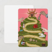 CARTES POUR FÊTES ANNUELLES PUERTO RICO CHRISTMAS TREE (Devant / Derrière)
