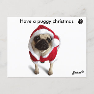 Cartes Pour Fêtes Annuelles Pug Jolene