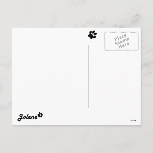 Cartes Pour Fêtes Annuelles Pug Jolene (Dos)