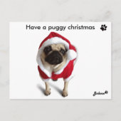 Cartes Pour Fêtes Annuelles Pug Jolene (Devant)