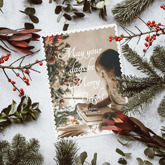 Cartes Pour Fêtes Annuelles Puissent vos jours dentelle Noël