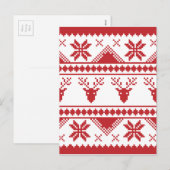 Cartes Pour Fêtes Annuelles pull de noël (Devant / Derrière)