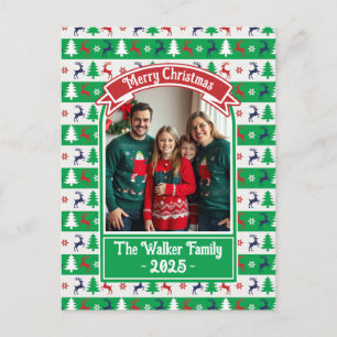 Cartes Pour Fêtes Annuelles Pull de Noël laid pour photo de famille