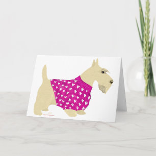 Cartes Pour Fêtes Annuelles Pullover pour Scottish Terrier roux