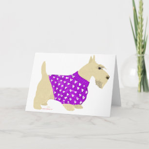 Cartes Pour Fêtes Annuelles Pullover pour Scottish Terrier roux