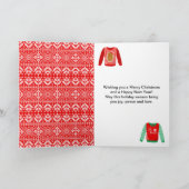 Cartes Pour Fêtes Annuelles Pullovers de Noël Laids Rouges Joyeux Noël (Intérieur)