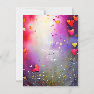 Cartes Pour Fêtes Annuelles Pulvérisation de valentin coeurs