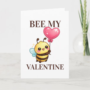 Cartes Pour Fêtes Annuelles Pun d'humour pour la Saint-Valentin Bee be My Vale