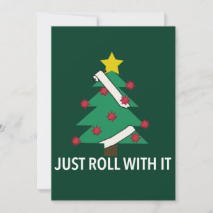 Cartes Pour Fêtes Annuelles Pun fun Covid arbre de Noël