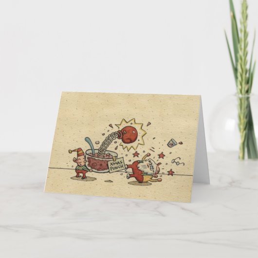 Cartes Pour Fêtes Annuelles Punch de vacances (Devant)