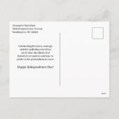 Cartes Pour Fêtes Annuelles Punk Rock Style Independence Day (Dos)