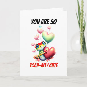 Cartes Pour Fêtes Annuelles Puns de grenouille Grenouille verte totalement a