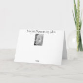 Cartes Pour Fêtes Annuelles Pup de Noël Santa Hat (Dos)