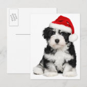 Cartes Pour Fêtes Annuelles Puppy dog (Devant / Derrière)