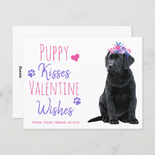 Cartes Pour Fêtes Annuelles Puppy Kisses Salle de classe Enfants Valentines Da