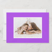 Cartes Pour Fêtes Annuelles Purple Boho Hearts Photo Saint-Valentin (Dos)